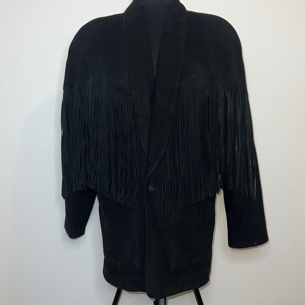 Vintage Suede Fringe Jacket